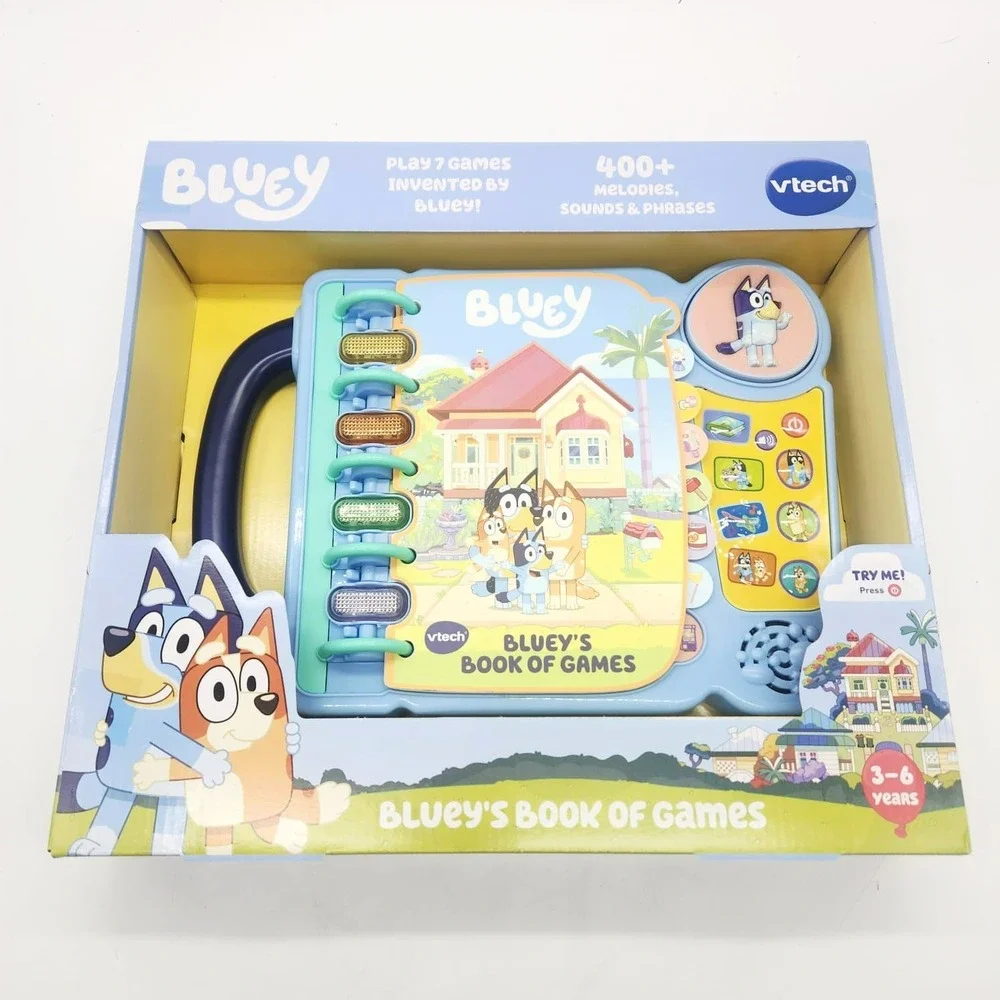 Bluey Book of Games by VTech Interactive‎ Sound Book Educational Ages 3+
